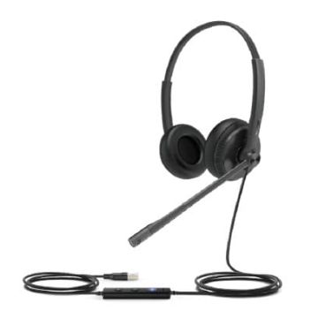 Yealink UH34 Lite Headset Bedraad Hoofdband Kantoor/callcenter Zwart (UH34LITEDUALTEAMS) thumbnail