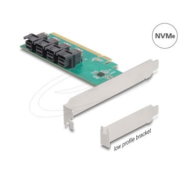 DELOCK PCI Express x16 Karte zu 4 int. SSF-8643 NVMe Bifurc. (90777) thumbnail