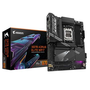 GIGABYTE X870 AORUS ELITE WIFI7 AMD X870 Socket AM5 ATX (X870 A ELITE WIFI7) thumbnail