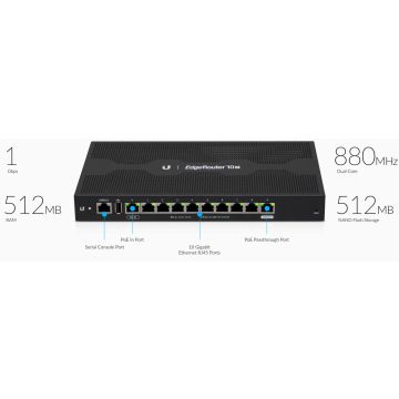 Ubiquiti EdgeRouter ER-10X - Smìrovaè - 1GbE (ER-10X) thumbnail