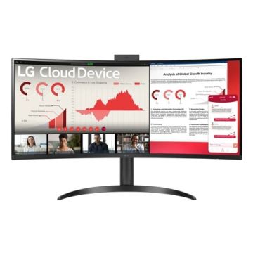 LG 34CR651N-6P All-in-One PC/workstation Intel® Pentium® Silver N6005 86,4 cm (34") 3440 x 1440 Pixels All-in-One thin client 8 GB DDR4-SDRAM 16 GB eMMC Wi-Fi 6 (802.11ax) Zwart (34CR651N-6P.AEU) thumbnail