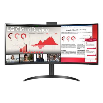 LG 34CR651W-BP All-in-One PC/workstation Intel® Pentium® Silver N6005 86,4 cm (34") 3440 x 1440 Pixels All-in-One thin client 8 GB DDR4-SDRAM 256 GB SSD Windows 10 IoT Enterprise LTSC Wi-Fi 6 (802.11ax) Zwart (34CR651W-BP.AEU) thumbnail