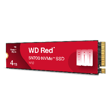 Western Digital RED SN700 NVME SSD 4TB M.2 PCIe Gen3 5Y (WDS400T1R0C-68BDK0) thumbnail