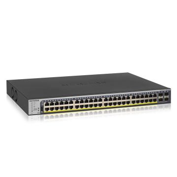 NETGEAR GS752TP Managed L2/L3/L4 Gigabit Ethernet (10/100/1000) Power over Ethernet (PoE) 1U Zwart (GS752TP-200EUS) thumbnail