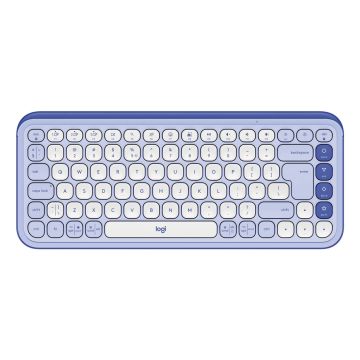 Logitech POP Icon Keys toetsenbord Universeel Bluetooth QWERTY US International Lila, Wit (920-013074) thumbnail