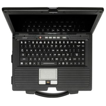Getac SK318BL ? Silikonová antibakteriální klávesnice s touchpadem podsvícená, CZ, USB, IP68 (SK318BL) thumbnail