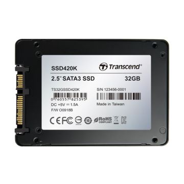 Transcend SSD420K - 32 GB SSD - internal - 2.5 Inch (6.4 cm) (TS32GSSD420K) thumbnail