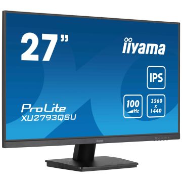 iiyama ProLite XU2793QSU-B7 computer monitor 68,6 cm (27") 2560 x 1440 Pixels Quad HD LED Zwart (XU2793QSU-B7) thumbnail