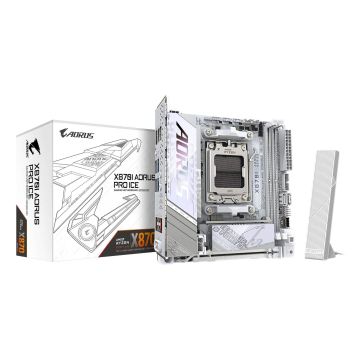 GIGABYTE X870I AORUS PRO ICE moederbord AMD X870 Socket AM5 Micro ITX (X870I AORUS PRO ICE) thumbnail