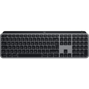 Logitech MX Keys S for Mac toetsenbord Kantoor RF-draadloos + Bluetooth QWERTY US International Aluminium, Zwart (920-011637) thumbnail