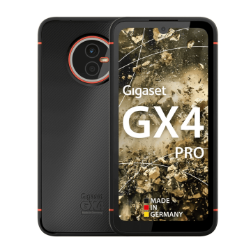 GIGASET GX4 PRO Black Android 12 15.4 cm 6.1 Zoll HD+ Display 16 MP Frontkamera Wechselakku IP68 MIL-STD-810H Militrstandard NFC (S30853-H1532-R111) thumbnail
