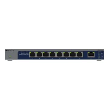 NETGEAR GS108MX-100EUS netwerk-switch Unmanaged L2 Gigabit Ethernet (10/100/1000) Bureaublad-/wandmontage (GS108MX-100EUS) thumbnail