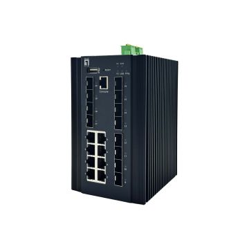 LevelOne IGU-2072 netwerk-switch Managed L2+ Gigabit Ethernet (10/100/1000) Zwart (IGU-2072) thumbnail