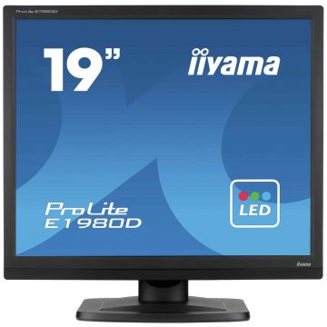 iiyama ProLite E1980D-B1 LED display 48,3 cm (19") 1280 x 1024 Pixels XGA Zwart
