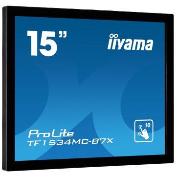 iiyama TF1534MC-B7X computer monitor 38,1 cm (15") 1024 x 768 Pixels XGA LED Touchscreen Multi-gebruiker Zwart (TF1534MC-B7X) thumbnail