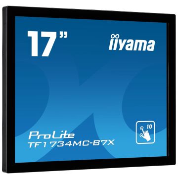 iiyama TF1734MC-B7X computer monitor 43,2 cm (17") 1280 x 1024 Pixels SXGA LED Touchscreen Zwart (TF1734MC-B7X) thumbnail