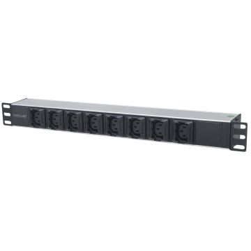 Intellinet Energiedistributie-eenheden (PDU) 19" 1U, 8-voudig EU, C13-uitgangen, C20-ingang achterzijde, anti-shedding, afneembaar netsnoer 2 m, rackmontage, 3 jaar garantie (163651) thumbnail