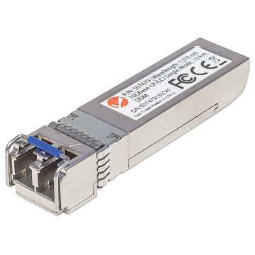 Intellinet Netwerk transceiver 10G SFP+, 10GBase-LR (LC) single-mode, 10 km, 1310 nm, MSA-compatibel, equivalent aan Cisco SFP+10GB-LR, 3 jaar garantie (507479) thumbnail