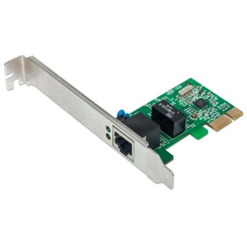 Intellinet Gigabit PCI Express netwerkkaart, 10/100/1000 Mbps, PCIe, RJ45 Ethernet, 3 jaar garantie (522533) thumbnail