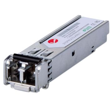 Intellinet Netwerk transceiver Gigabit SFP, 1000Base-SX (LC) multi-mode, 550 m, 850 nm, MSA-compatibel, equivalent aan Cisco GLC-SX-MM, 3 jaar garantie (545006) thumbnail