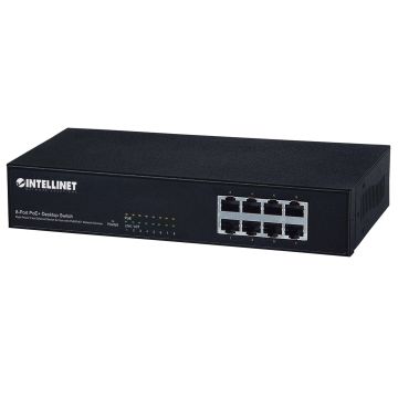 Intellinet 560764 netwerk-switch Fast Ethernet (10/100) Power over Ethernet (PoE) Zwart (560764) thumbnail