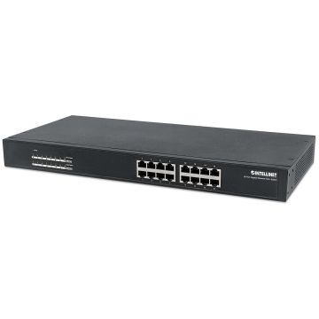 Intellinet 560993 netwerk-switch Unmanaged L2 Gigabit Ethernet (10/100/1000) Power over Ethernet (PoE) 1U Zwart