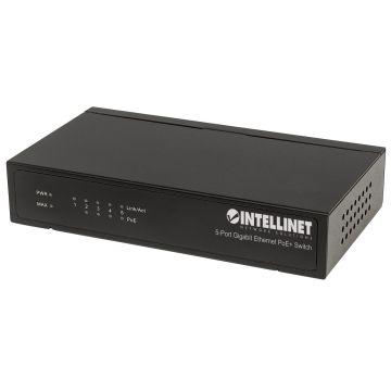 Intellinet 561228 netwerk-switch Unmanaged Gigabit Ethernet (10/100/1000) Power over Ethernet (PoE) Zwart