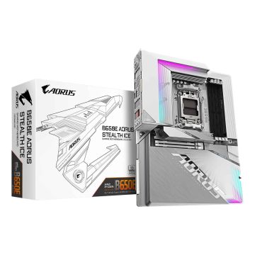 GIGABYTE B650E AORUS STEALTH ICE moederbord AMD B650 Socket AM5 ATX (B650E AORUS STEALTH ICE) thumbnail
