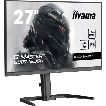 iiyama G-MASTER GB2745QSU-B2 computer monitor 68,6 cm (27") 2560 x 1440 Pixels Wide Quad HD LED Zwart (GB2745QSU-B2) thumbnail