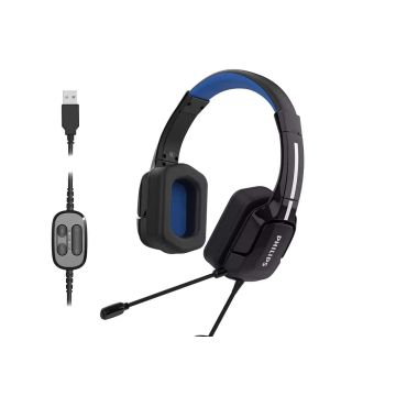 Philips 4000 series TAGH401BL/00 hoofdtelefoon/headset Bedraad Hoofdband Gamen USB Type-A Zwart (TAGH401BL/00) thumbnail