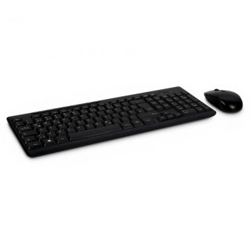 Inter-Tech KB-208 toetsenbord Inclusief muis RF Draadloos Zwart