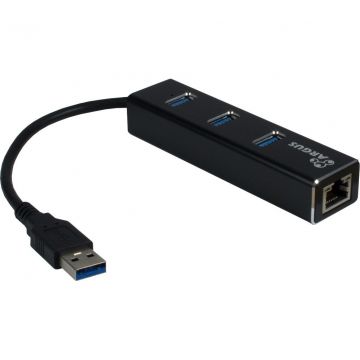 Inter-Tech ARGUS IT-310 USB 3.2 Gen 1 (3.1 Gen 1) Type-A 1000 Mbit/s Zwart