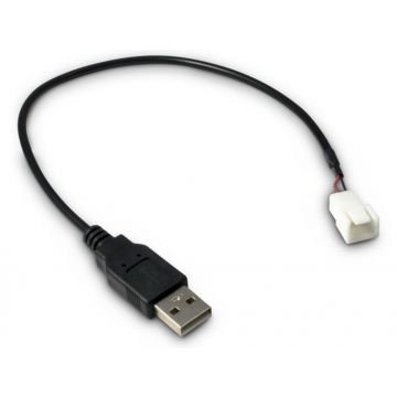 Inter-Tech 88885450 USB-kabel 0,3 m USB A Zwart