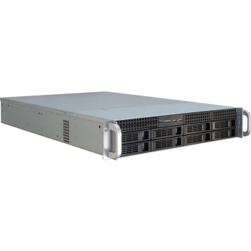Inter-Tech IPC 2U-2408 Rack Zwart, Roestvrijstaal (88887117) thumbnail