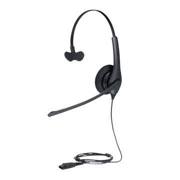 Jabra Biz 1500 Headset Bedraad Hoofdband Kantoor/callcenter Bluetooth Zwart (1513-0154) thumbnail