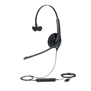 Jabra Biz 1500 Headset Bedraad Hoofdband Kantoor/callcenter Bluetooth Zwart (1553-0159) thumbnail