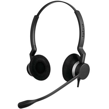 Jabra Biz 2300 Headset Bedraad Hoofdband Kantoor/callcenter Bluetooth Zwart (2309-820-104) thumbnail