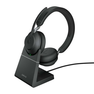 Jabra Evolve2 65 Headset Draadloos Hoofdband Kantoor/callcenter USB Type-A Bluetooth Oplaadhouder Zwart (26599-989-989) thumbnail