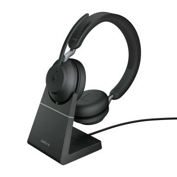 Jabra Evolve2 65 Headset Draadloos Hoofdband Kantoor/callcenter USB Type-A Bluetooth Oplaadhouder Zwart (26599-999-989) thumbnail