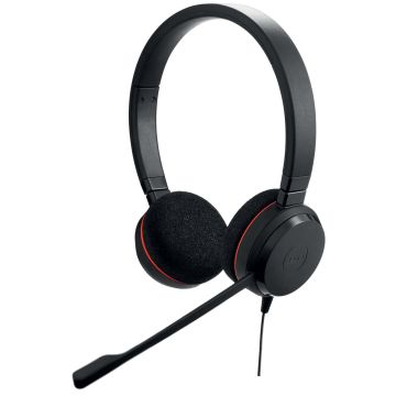 Jabra Evolve 20 Headset Bedraad Hoofdband Kantoor/callcenter USB Type-C Zwart (4999-823-189) thumbnail