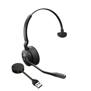 Jabra Engage 55 Headset Draadloos Hoofdband Kantoor/callcenter Zwart, Titanium (9553-450-111) thumbnail