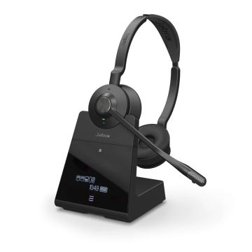 Jabra Engage 75 Headset Draadloos Hoofdband Kantoor/callcenter USB Type-C Bluetooth Oplaadhouder Zwart (9559-583-111) thumbnail