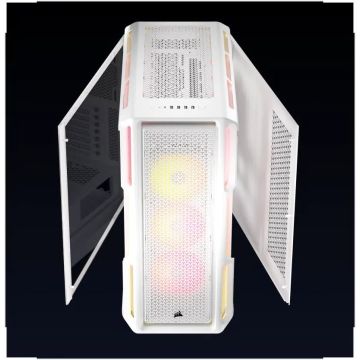 CORSAIR Midi 5000T LX RGB (Tempered Glass) White (CC-9011299-WW) thumbnail