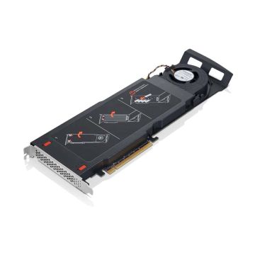 Lenovo ThinkStation Quad AIC M.2 SSD interfacekaart/-adapter Intern PCIe (4XH0V09766) thumbnail