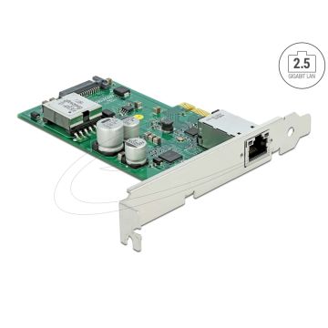 DELOCK PCI Express x1 Netzwerkkarte 2,5 Gigabit LAN 1x M12 (90760) thumbnail