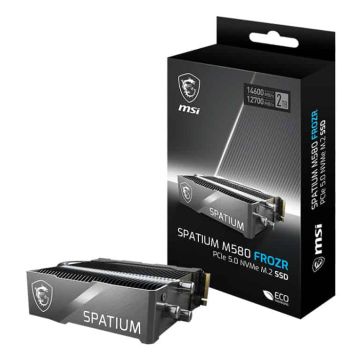MSI SPATIUM M580 PCIe 5.0 NVMe M.2 FROZR 2TB internal solid state drive PCI Express 5.0 3D NAND (S78-440Q780-P83) thumbnail