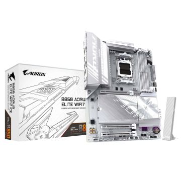 GIGABYTE B850 AORUS ELITE WIFI7 ICE AMD B850 Socket AM5 ATX (B850 AORUS ELITE WF7 ICE) thumbnail
