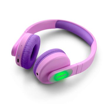 Philips TAK4206PK/00 hoofdtelefoon/headset Bedraad en draadloos Hoofdband Oproepen/muziek USB Type-C Bluetooth Roze (TAK4206PK/00) thumbnail
