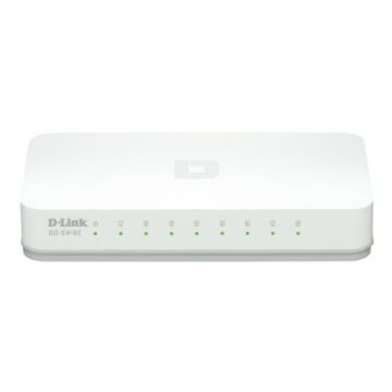 D-Link GO-SW-8E netwerk-switch Unmanaged Fast Ethernet (10/100) Wit (GO-SW-8E) thumbnail