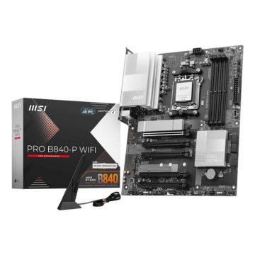 MSI PRO B840-P WIFI moederbord AMD B840 Socket AM5 ATX (7E57-001R) thumbnail